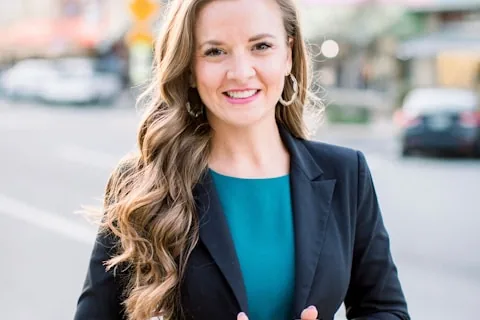 Professional woman in business attire