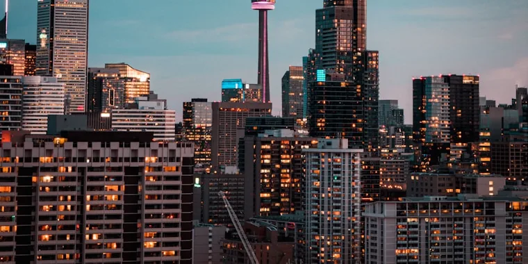 Toronto skyline with CN Tower